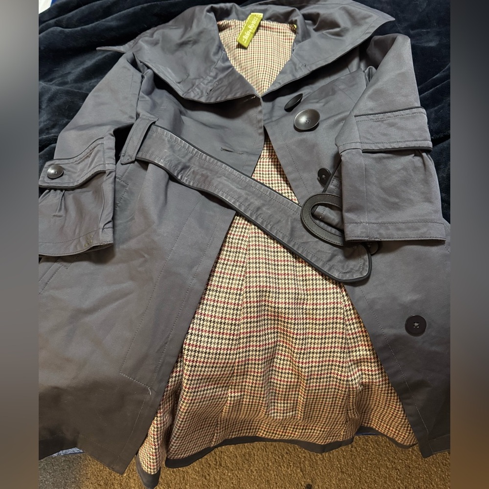 Soia & Kyo Charcoal Trench Coat